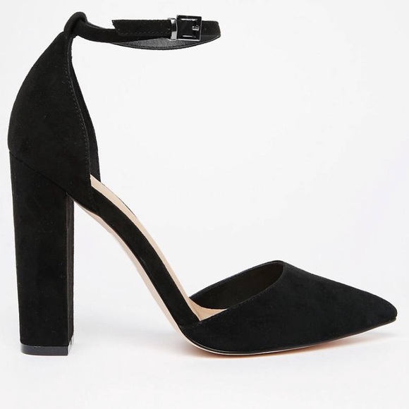 Asos Black Pointed Pumps - Picture 2 of 3